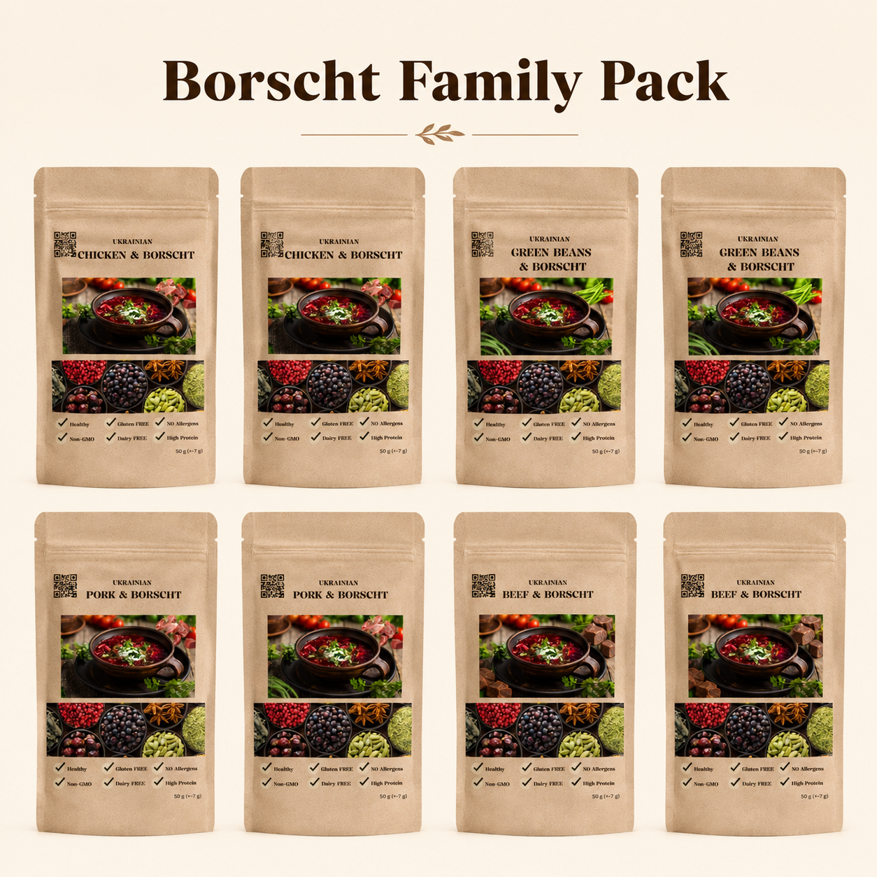 Borscht Family Pack — 8 Packs