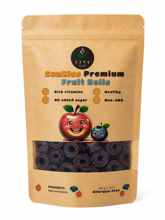 SunKiss Premium Fruit Rolls Apple and Blueberry