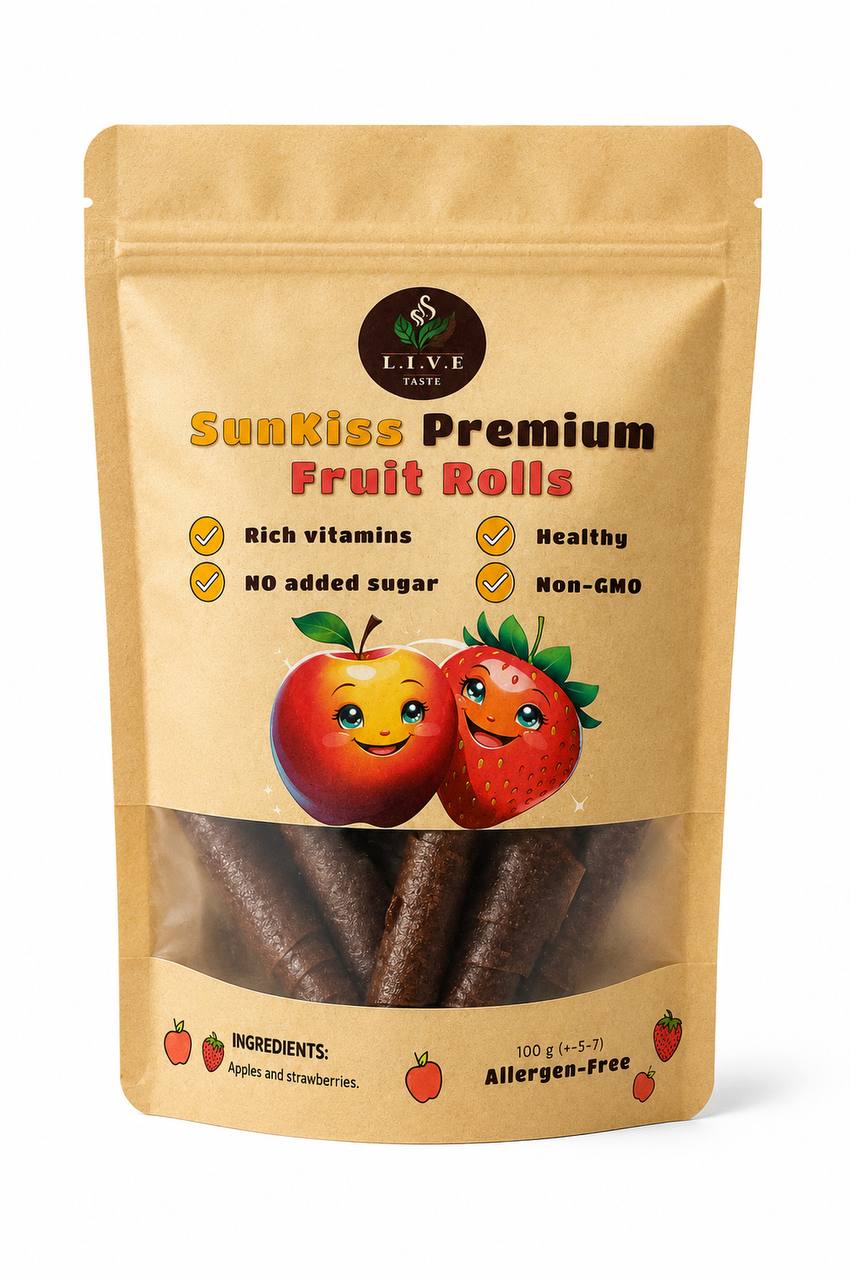 SunKiss Premium Fruit Rolls Apple and Strawberry