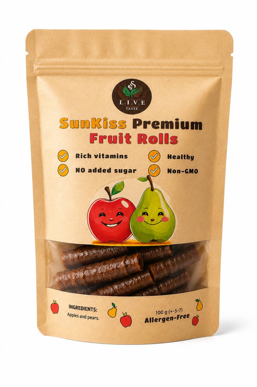SunKiss Premium Fruit Rolls Apple and Pear