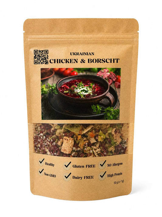 Dried Ukrainian Chicken & Borscht