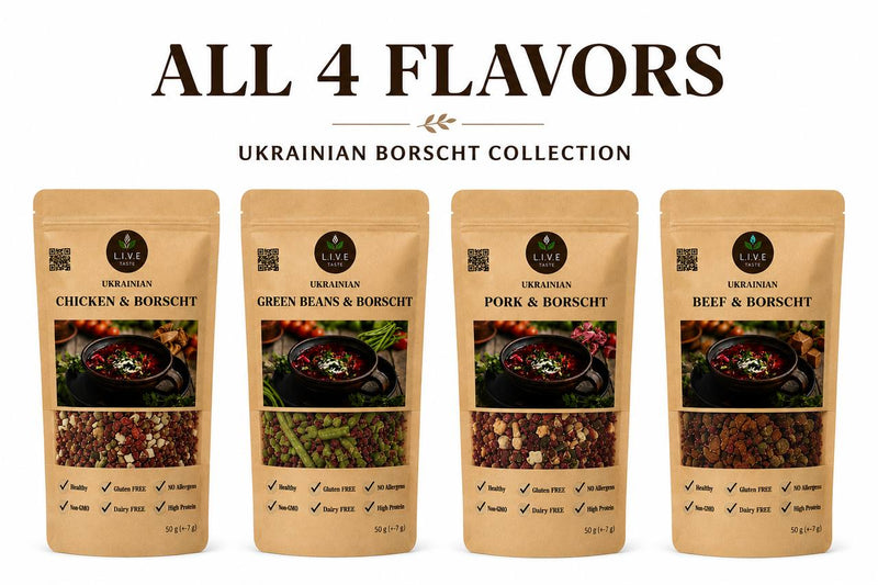 Borscht Sampler — One of Each Flavour